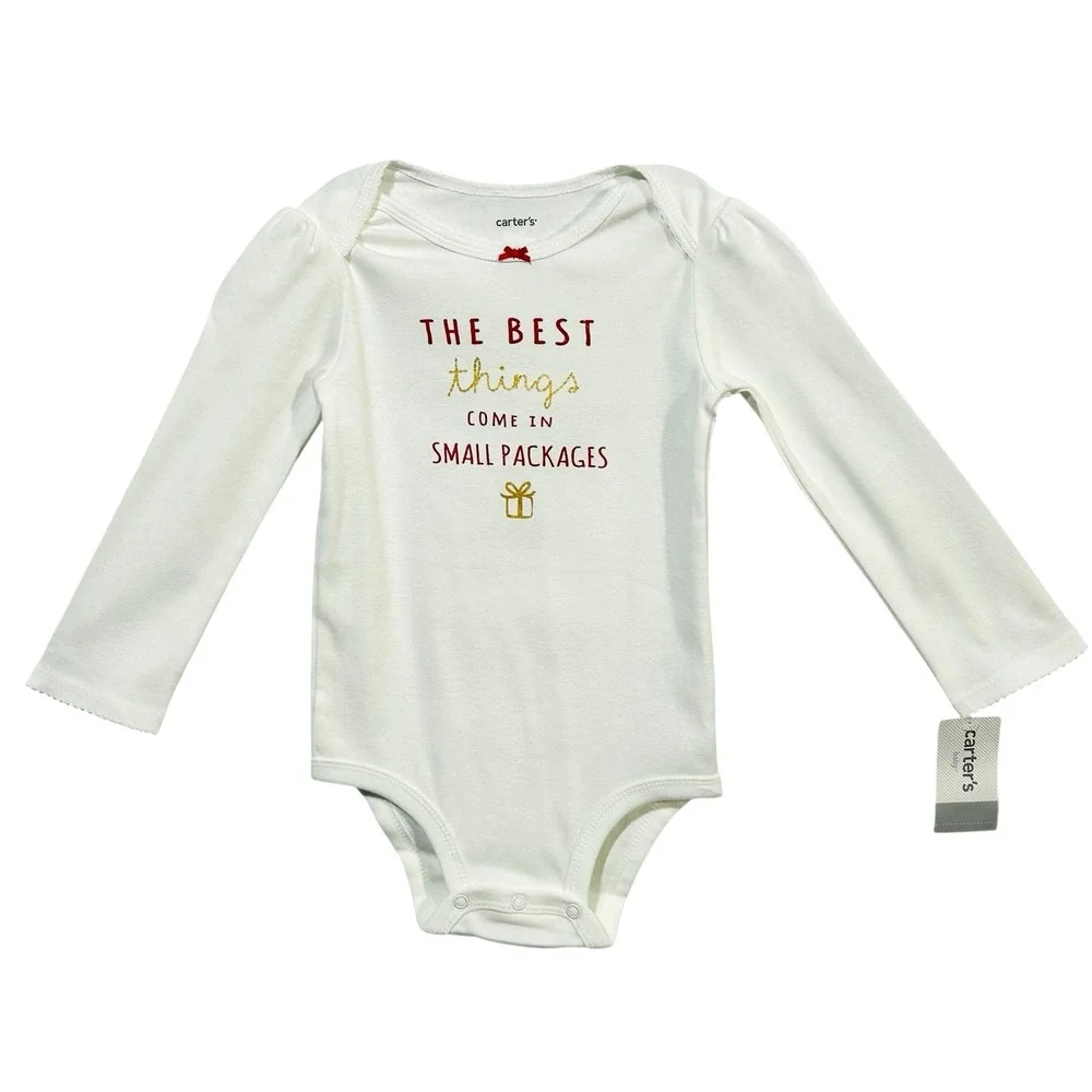 Carters Baby Girls 2-Piece Tutu Leggings & Bodysuit Top Outfit Set 24M Red White